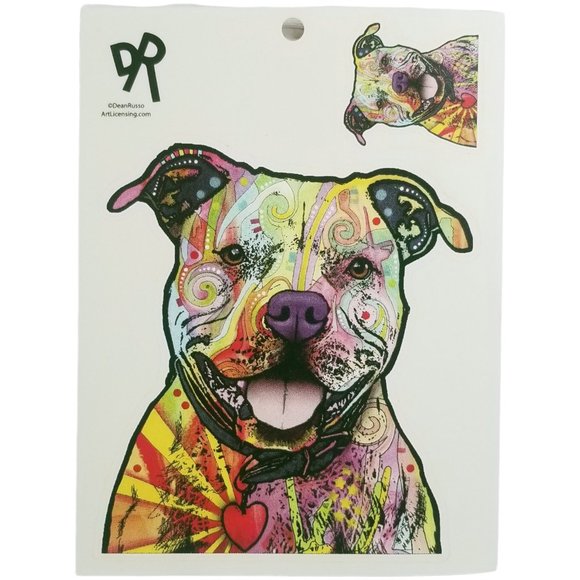 EnjoyIt Dean Russo Car Sticker 22006CS Art Licensing Colorful Dog Bully g19 - Picture 2 of 2